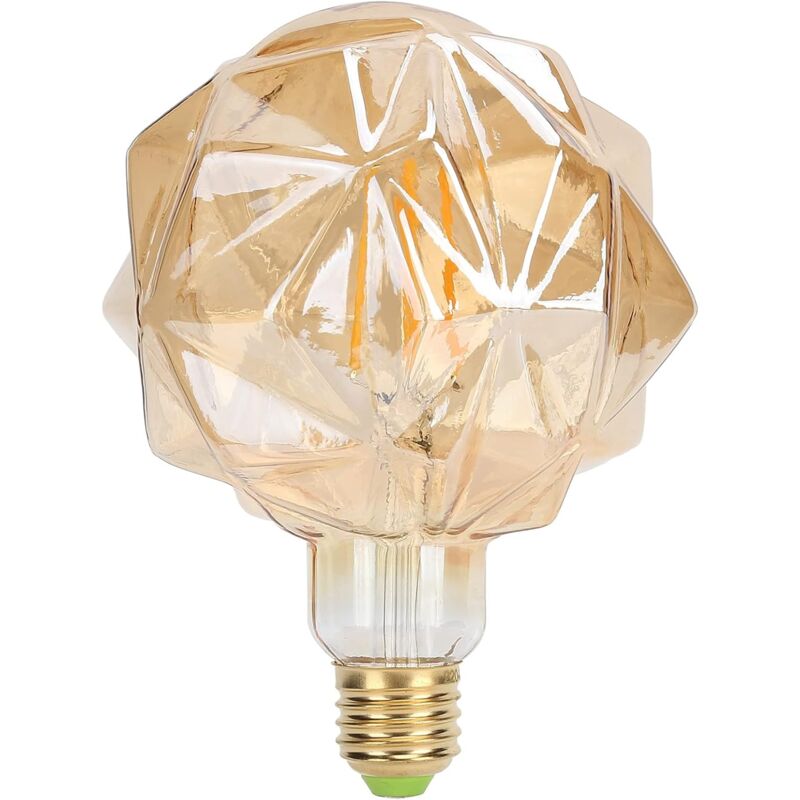 Ampoule rétro irrégulière, diamant lotus, 220V 4W 2700K, bulle multi-angle lotus or