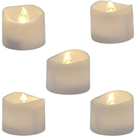 Ampoule scintillante réaliste et lumineuse à piles sans flamme LED Tea Light pour les fêtes saisonnières et les festivals, paquet de 12, fausse bougie électrique en blanc chaud et vague ouverte