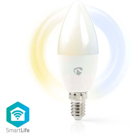 AMPOULE SMARTLIFE  WI-FI  E14  470 LM  4.9 W  WARM TO COOL WHITE  2700 - 6500 K  CLASSE ÉNERGÉTIQUE: F  ANDROID IOS 