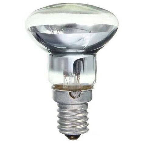 DoRight R50 Lampe De Lave Ampoule E14 40W Spot Ampoule Dimmable Petite Vis Edison (ses) Base Blanc Chaud 2700K-2800K Spot Ampoule Halogène, Llampe De Lave Ampoule De Remplacement (Base Dorée