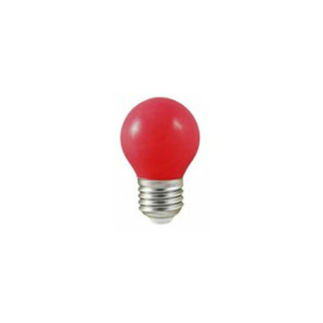 Ampoule Sphérique Couleur ROUGE 240V 15W E27