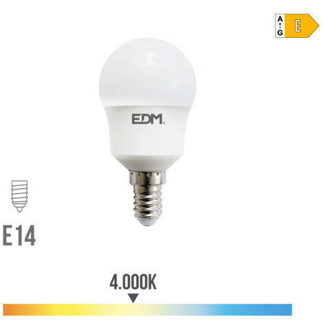 Ampoule Sphérique Led E14 8,5w 940lm 4000k Lumière Du Jour ø4,5x8,7cm Edm