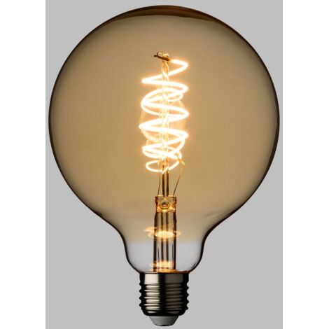 Ampoule Spirale E27 Vintage Globe Ø 125 Blanc Chaud 4W