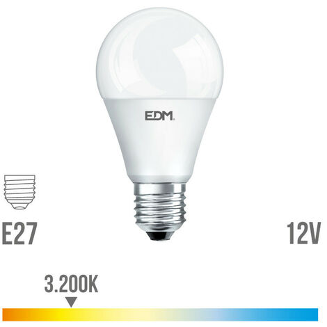 LED Standard 12V AC / DC E27 10W 810LM 3200K Lumière de Qualité ã¸5.9x11cm | EDM