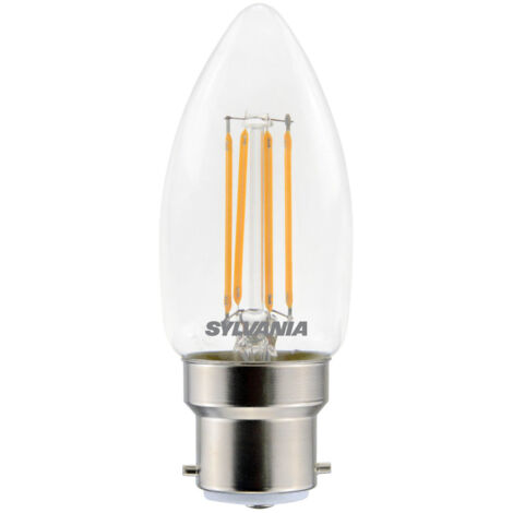 Ampoule Transparente Flamme Led B22 4.5w 470lm Blanc Chaud - Sylvania