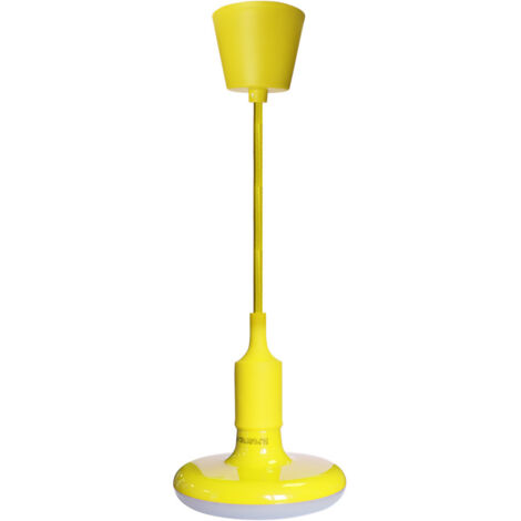 AMPOULE UFO 15W LED JAUNE + CÂBLE TRESSÉ