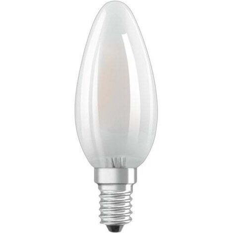 Ampoule variable led dépoli flamme E14 470 Lm = 40 W blanc chaud, OSRAM