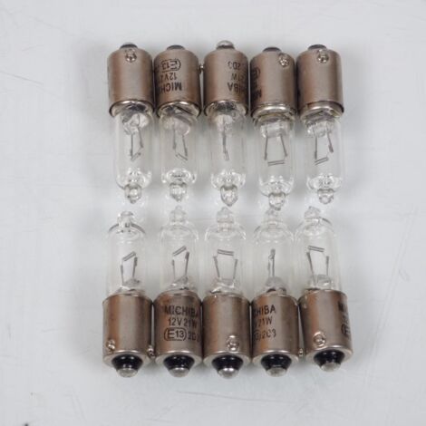 Ampoule Vicma pour Auto BAY9S 12V 21W / par 10 Neuf