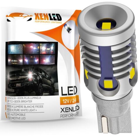 Ampoule W16W - 6 LED Blanc - X-LED Passive - 10-30V - 8,5W CANBUS - 700Lms - T15 Backup