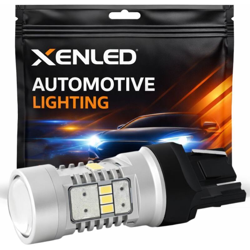 Ampoule XENLED 14 LED XENLED - W21W Blanc T20 7440 - 1200Lms 5500K - Lampe de voiture