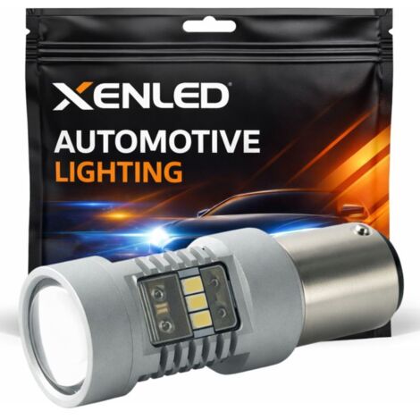 Ampoule XENLED 14 LEDs - P21W 1156 T25 - Blanc - 1200Lms - 12V - Aluminium