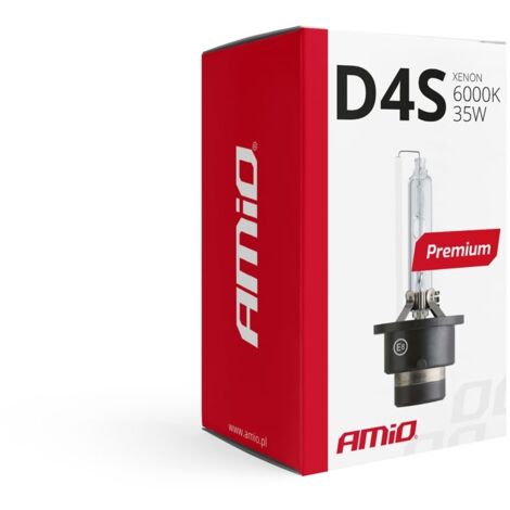 Ampoule xénon à filament xénon D4S 6000K AMiO PREMIUM AMIO-01981