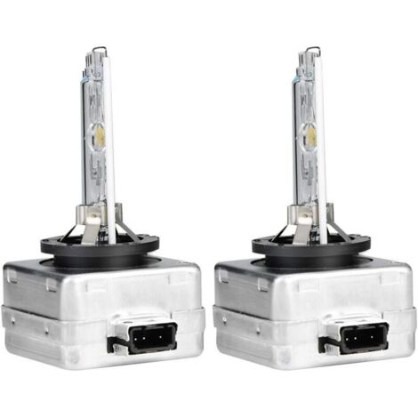 Ampoule Xénon D3S 6000K 35W, Lampe Phare HID Blanche au Remplacer pour Voiture, 35W DC 12V, Lot de 2