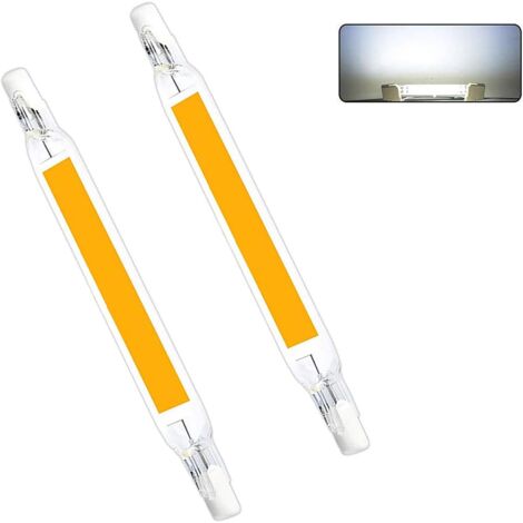 Ampoules à incandescence équivalentes aux halogènes, ampoule LED R7s à économie d'énergie de 15 W, angle de faisceau de 360°, lumière ultra-brillante, installation facile, culot T3 R7s pour la maison-