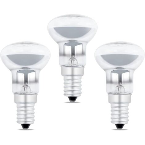 Ampoules à Réflecteur R39 E14 30W Dimmable, Ampoule de Lampe à Lave, 2700K Blanc Chaud, 300LM, AC 230V, SES Petite Vis Edison, Ampoule Chauffante pour Lampe Pailletée, Lampes Fusée, 3 Pack