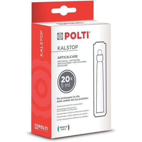 Ampoules de détartrage 20X5ml pour nettoyeur vapeur Polti