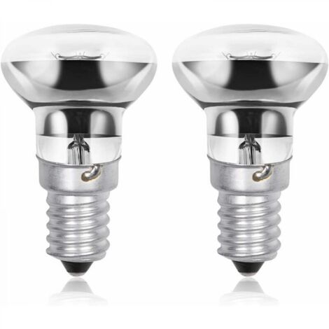 Ampoules de lampe à lave R50 E14 40W, petites ampoules de lampe à lave à réflecteur SES à vis Edison, blanc chaud 2800K R39 à intensité variable (lot de 5)