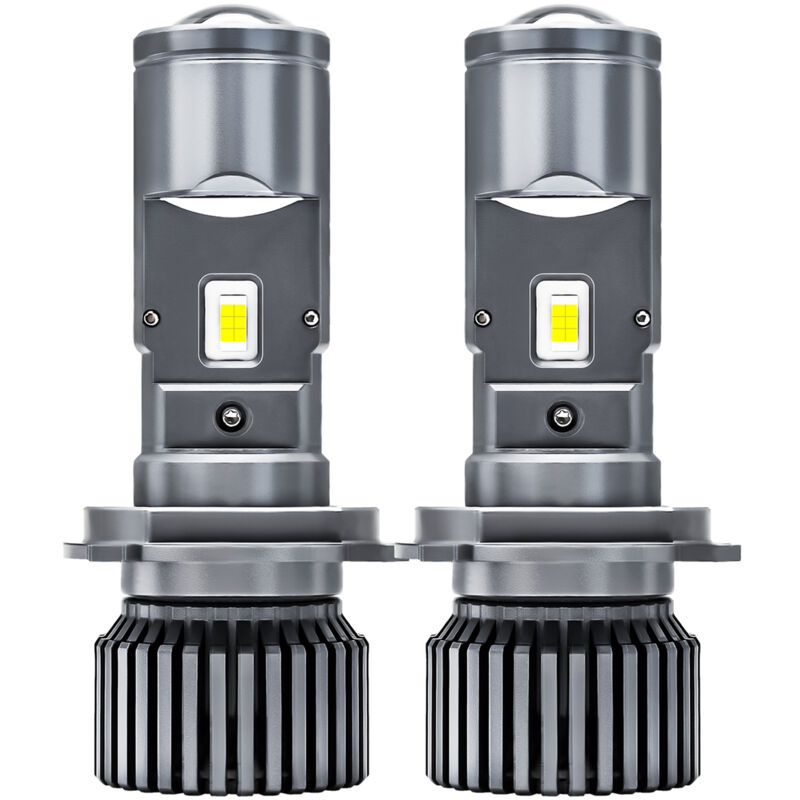 Lifcausal - Ampoules de phare led H4, 25 000 lm 90 w, kit de conversion de phares led super lumineux à double objectif, lumière blanche 6 000 k,