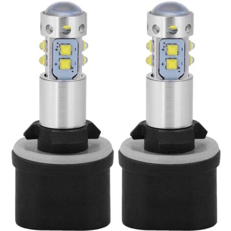 Ampoules de phare lumineuses 2 pièces, feu antibrouillard diurne blanc, pour voiture automatique