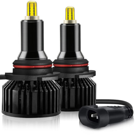 Ampoules de phares à LED pour voiture, phare de conduite, lampe automatique à 360 degrés, faisceau réglable, ultra-luminosité, vision de conduite plus large