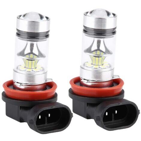 Ampoules de phares antibrouillard H8 H9 H11 100W 1000 lumens DC 12V-28V Installation facile sans câblage Éclairage 360 degrés