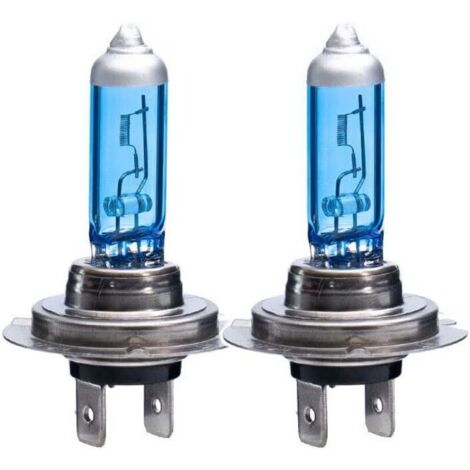 Ampoules de phares H1 H3 H4 H7 9005 9007 55W 100W 5000K 12V Blanc ultra-lumineux, remplacement pour phares de voiture et feux antibrouillard (H7 100W)