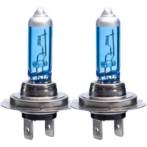 Ampoules de phares H1 H3 H4 H7 9005 9007 55W 100W 5000K 12V Remplacement blanc super brillant pour phare avant de voiture Feu antibrouillard (H7 100W)