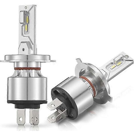 Ampoules de phares H4, ampoules LED automobiles 9003 HB2, H4 60 W 6 500 K 14 000 lumens, étanches, lot de 2 - AquaForge