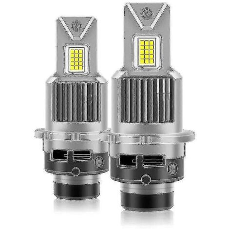 Ampoules de phares LED D4s, D4r, D2r, D2s, kit de conversion blanc 6000K, remplacement de phares xénon HID plug and play, sans erreur CANbus D2s