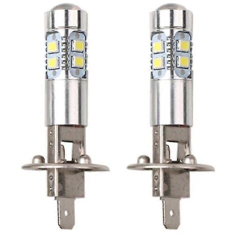 Ampoules de phares LED H1 blanc xénon Canbus sans feutre 6500K pour voitures (feux de route/croisement) - AquaForge