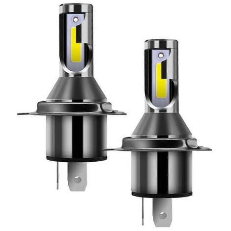 Ampoules de phares LED H4 26000LM par jeu pour moto et voiture--
