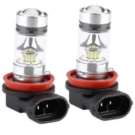 Ampoules de phares LED H8 H9 H11 100 W 6000 K blanc super 1000 lm feux de brouillard/de route plug and play [BR]