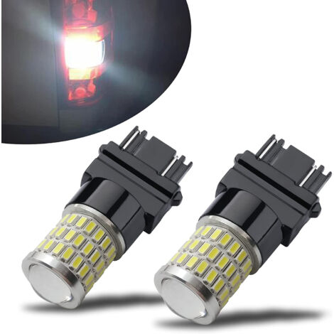 Ampoules de recul, blanches, 2 x 1157, lumineuses, adaptées aux feux stop arrière, aux feux de recul et aux clignotants