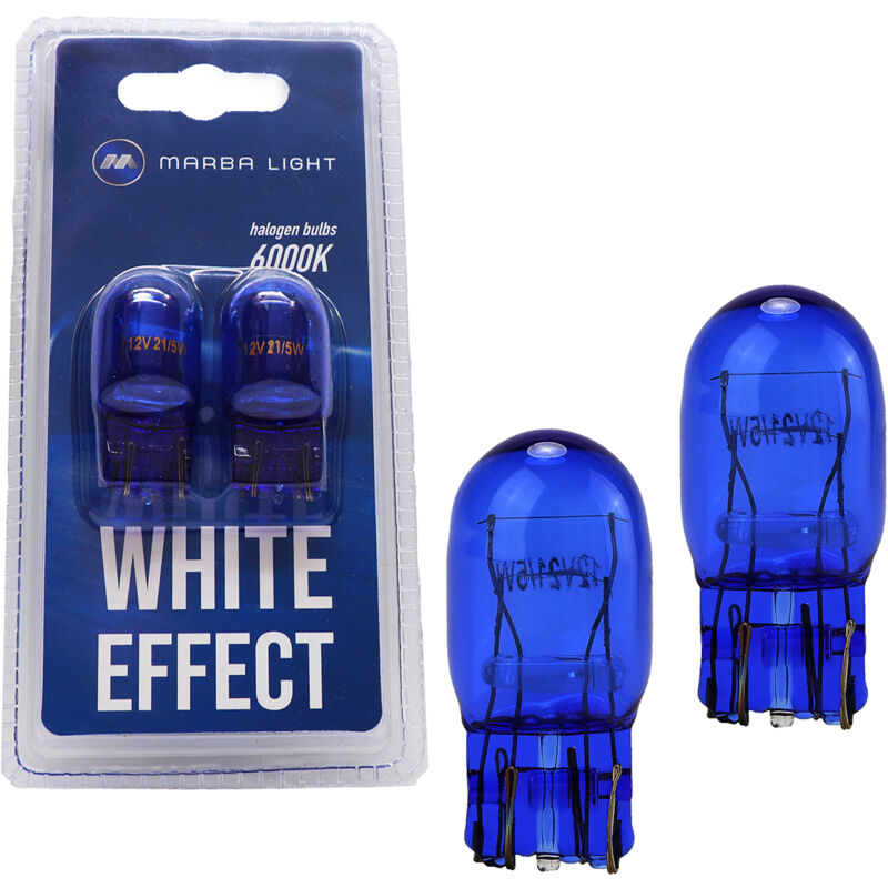 Ampoules à effet blanc clair MARBA W21/5W T20 12V