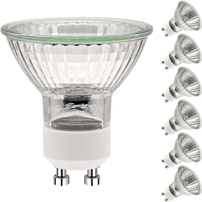 Ampoules GU10 50W,GU10 Ampoules Halogènes,Ampoule Spot ac 230V 50W, GU10 Halogen Ampoules Halogène 2 Broches 35° Angle de Rayonnement 2700K Dimmable