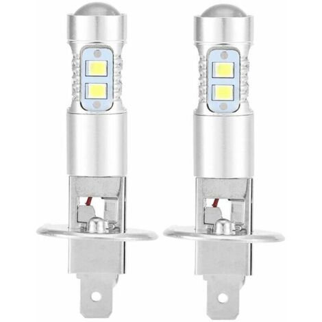 Ampoules H1 6000K Ultra White 100W – Luminosité 1800LM – Installation facile – Économie d'énergie pour feux de croisement-Crezuo