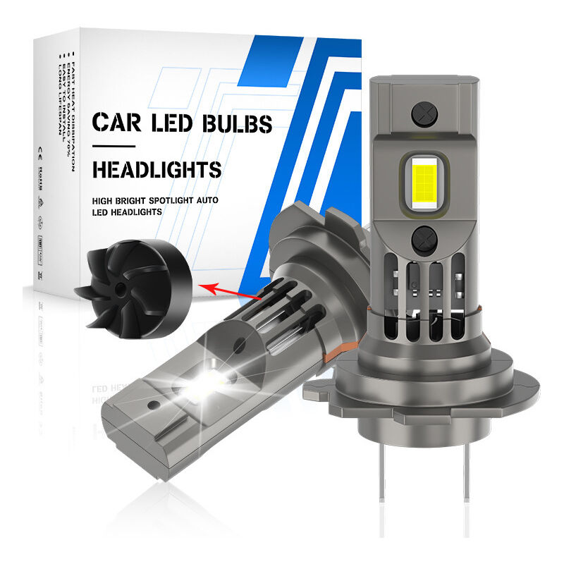 Ampoules H7 LED 110W 22000LM, [2023 Nouveau] 6500K Blanc 12V Lampes Led H7 Phares Voiture Anti Erreur H7 Feux de Croisement Route, pour Rechange