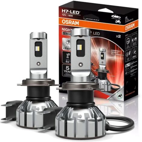 Ampoules H7 NIGHT BREAKER LED SMART OSRAM 16W 12V 64210DWNBSM-2HB PX26d - Homologué