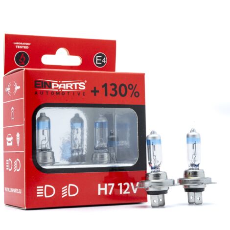 Ampoules halogènes EinParts H7 12 V 5 000 K Blanc 55 W PX26d, 2 pièces