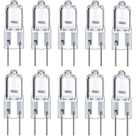 Ampoules Halogènes   G4 Ampoule 12v 10w, Blanc Chaud, Paquet De 10