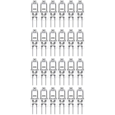 Ampoules Halogènes G4 Blanc Chaud (10W 12V) - Lot de 20, Longue Durée de Vie