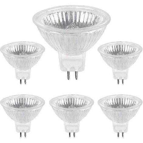 Ampoules halogènes GU5.3 50 W 12 V, lot de 6