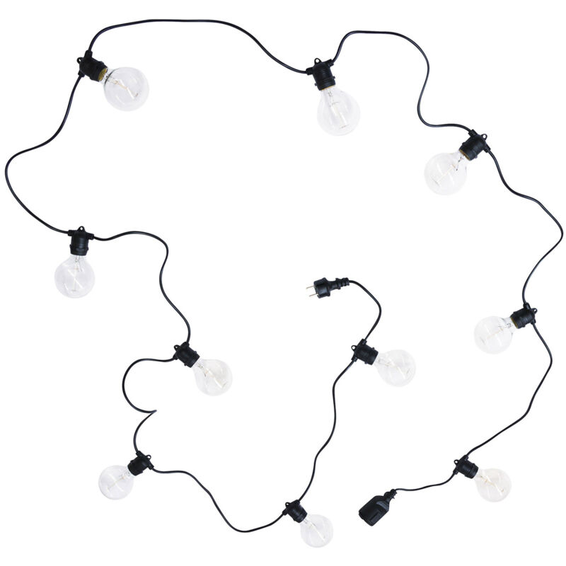 Câble Guirlande d'ampoules - 5m - Ross Noir