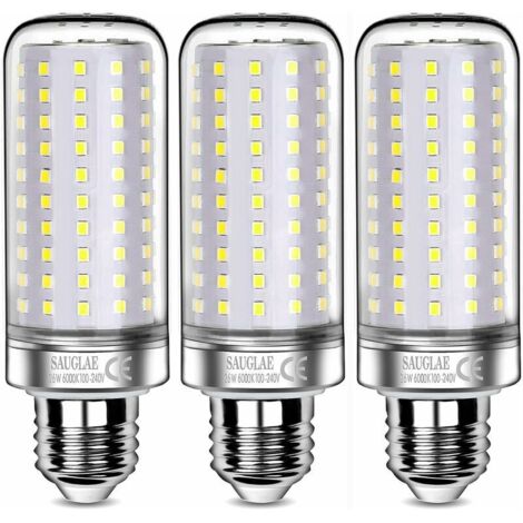 Ampoules LED 26W équivalent 200W – 3000lm blanc froid 6000K – E27 vis Edison – Lot de 3 – Durée de vie 30000h