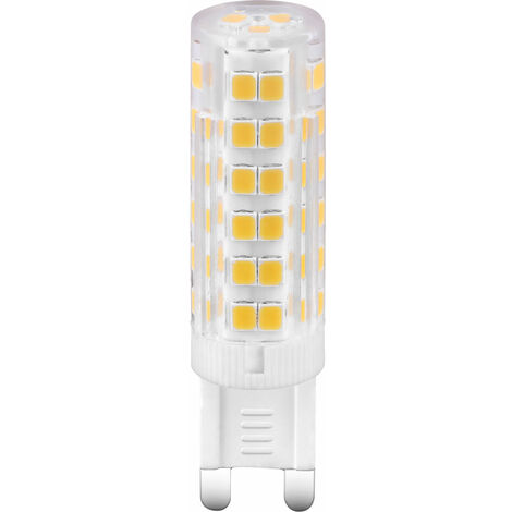 Ampoules LED 4,2 watts ampoule G9 lampe 400 lumens 3000K forme d'ampoule blanc chaud, DxH 1,55x6 cm