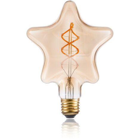 Ampoules LED 4W Edison Vintage , Blanc Chaud 2300K E27, Equivalent à Ampoule Incandescente 40W, Ampoule Rétro à Filament, Rétro Antique Lampe décorative, Non-Dimmable, Lot de 1 Ternel