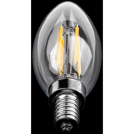 ampoules LED à filament COB Edison E12 4W à intensité variable, 10 x 3,5 cm