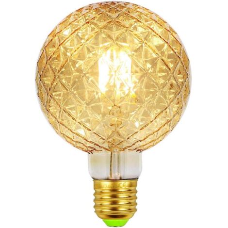 Ampoules LED à filament rétro vintage 4W 220/240V E27, source de lumière décorative G95-AquaForge