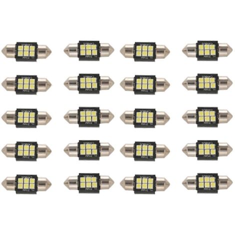 Ampoules LED à puce Bright Lumens 3020 avec témoin d'erreur pour éclairage intérieur de voiture --