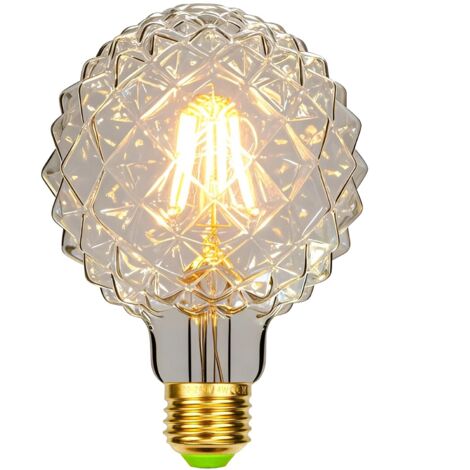Ampoules Led Ampoule Vintage Led Filament Edison Ampoule 4W Non Dimmable Spécialité Ampoules Décoratives 220 / 240V E27 Chaleur Glow (G95 Ananas Clair)